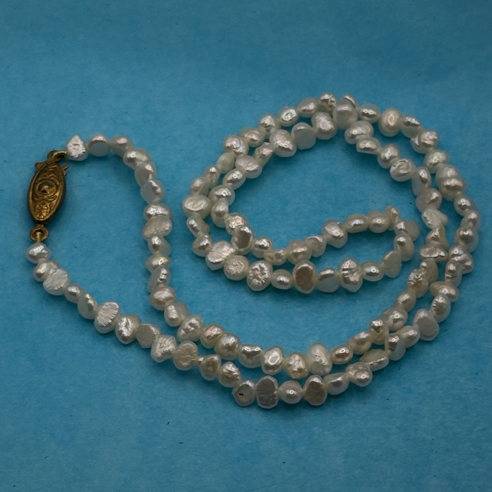 Vintage Baroque or keshi pearl choker